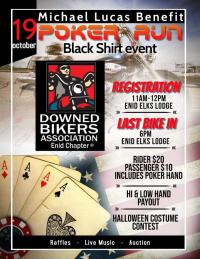 Halloween bash and poker run benefiting fallen rider