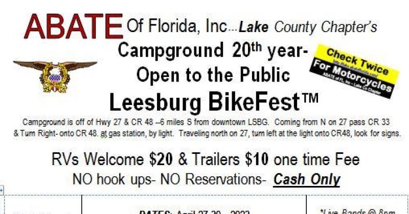 Leesburg Bikefest Campground