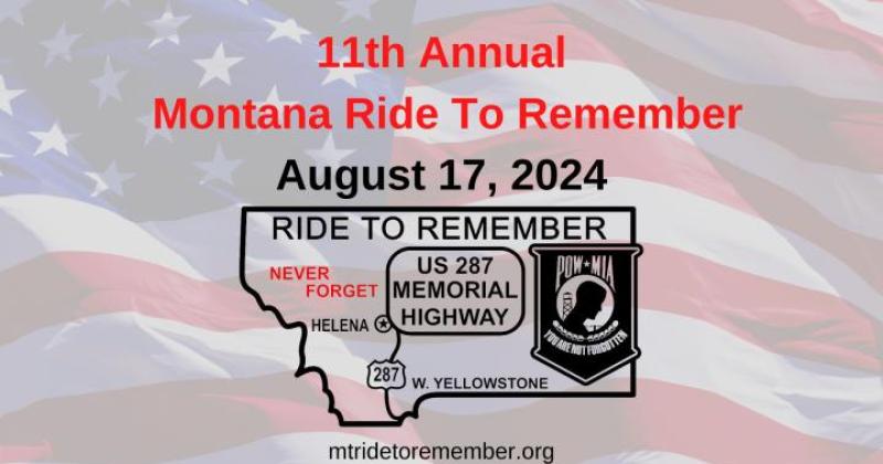 11th Annual POW MIA  Ride to Remember in Montana