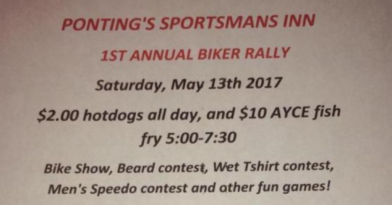 Ponting's Sportsmans Inn 1st Annual Biker Rally