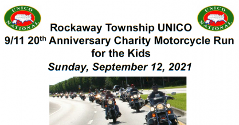 Rockaway Township Unico 9/11 20th Anniversary Charity Motorcycle Run for the Kids