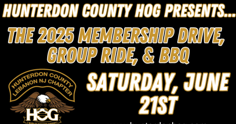 Hunterdon County H.O.G. Membership Drive, Group Ride and BBQ