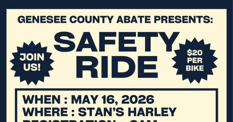 Genesee ABATE 2026 Safety Ride