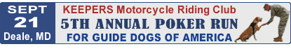 KEEPERS Poker Run for The Guide Dogs of America